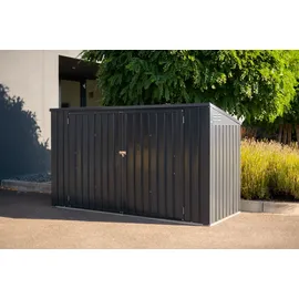 Westmann Mülltonnenbox für 3 Tonnen 235 x 97 x 128 cm dunkelgrau