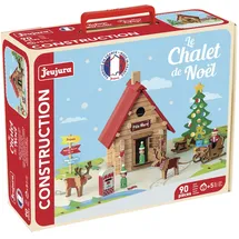 JeuJura - Das Weihnachtshaus – 90 Teile – Bauspiele im Koffer aus Karton – ab 5 Jahren – Beweglichkeit – Kreativität – Handhabung – inklusive Katalog – 8094