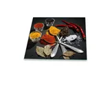 decorwelt Herdabdeckplatte 60x52 cm mehrfarbig