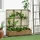 Outsunny Polyrattan Hochbeet mit Rankgitter 103 x 29 x 103 cm Sand