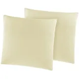 Hti-Living Kissenhüllen 2er Set 40 x 40 cm Mikrofaser