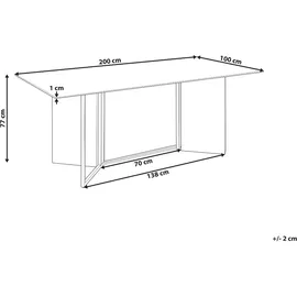 Beliani Beliani, Esstisch, Calcio