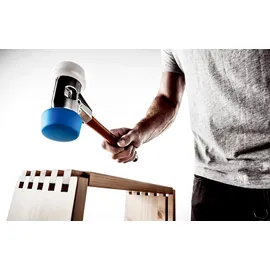 Halder SIMPLEX Schonhammer ergonomischer Griff, mittelhart, weich 875 g