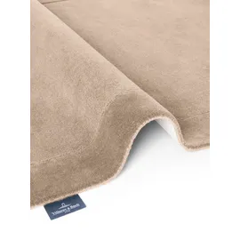 Villeroy & Boch Wollteppich Kivi - Weicher Natur Wohnzimmerteppich mit Bordüre, Handgemacht & Natürlich, Modernes Design für Wohnzimmer, Schlafzimmer, Esszimmer, Flur - Natur Beige, 80x150 cm