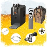 ich-zapfe JET 30 Bierkoffer,Durchlaufkühler 1-leitig Trockenkühler, 35 L/h, mit Holzfass, Kombi