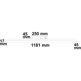 ISOLED 3-PH Linearleuchte prismatisch, 120cm, 42-56W, weiß 300035004000K, CRI90