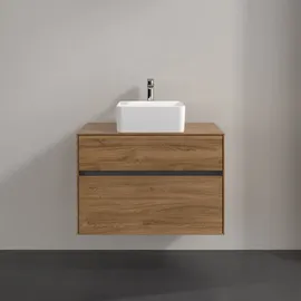 Villeroy & Boch Collaro Waschbeckenunterschrank 80 x 55 cm Kansas Oak