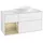 Villeroy & Boch Villeroy und Boch Finion Waschtischunterschrank GA61PCGF 120cm, Abdeckplatte white matt, Emotion, Regale Oak Veneer, Glossy white lacquer