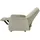 Hukla Fernsehsessel Manuel XL Leder 84 x 108 x 90 cm Grau elektrisch