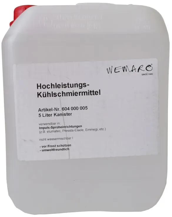 Wemaro Hochleistungs-Kühlschmiermittel 604, 5 ltr. Kanister