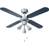 Bestron Deckenventilator 102 cm Silber/Blau