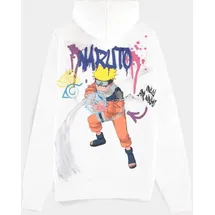 NARUTO Hoodie Graffiti Weiß L
