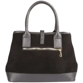 FLORENCE Schultertasche Leder Black