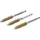 BGS Messingbürste 10 mm Antrieb Außensechskant 6,3 mm (1/4) 3-tlg