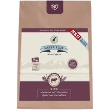 Lakefields MANUFAKTUR - Premium Hundefutter trocken, Rind 68%, getreidefreies Trockenfutter für kleine Hunde, Alleinfutter mit Rindfleisch & Kartoffeln, schonend ausgebacken, 4 x 1kg