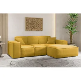 kaiser möbel Ecksofa, Gelb Rechts