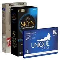 Kondomotheke Kondomotheke® Latexfreie Kondome - 3-Sorten-Pack D