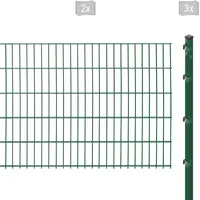 Arvotec Doppelstabmattenzaun »ESSENTIAL 103 zum Einbetonieren«, Zaunhöhe 103 cm, Zaunlänge 2 - 60 m 49072321-0 dunkelgrün H/L: 103 cm x 4 m