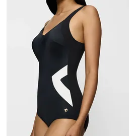 Triumph Badeanzug Damen Schwarz/Weiß 38 Cup C