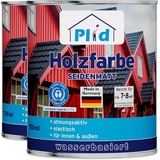 Premium Holzfarbe Holzlack Farbe für Holz Taubenblau