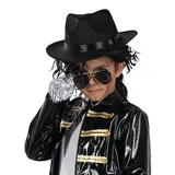 Funidelia | Michael Jackson Kostüm Kit für Jungen Popmusik, Musikgruppen, Sänger, 80er Jahre - Zubehör für Kinder, Zubehör für Kostüm - Schwarz