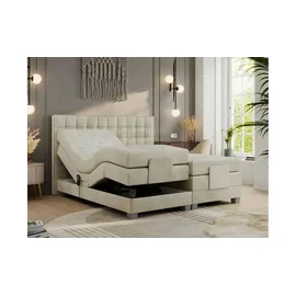 MKS Meble Boxspringbett 200 x 200 cm H3 Beige