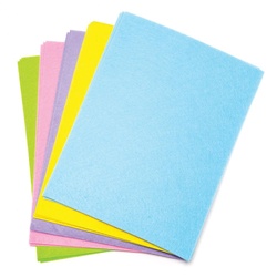 Großpackung Filzbogen in Pastellfarben (pro Set 15) Bastelmaterial