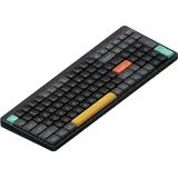 nuphy Air96 V2 Mechanische Tastatur Kabellos mit niedrigem Profil,100 Tasten RGB Hot-Swap Tastatur unterstützt 2.4GHz Wireless/Bluetooth/USB-C für PC/Laptop/Windows/Mac-Black Gateron Cowberry Switch