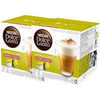 Nescafé DOLCE GUSTO Cappuccino light, 2er Pack, 2 x 16 KAPSELN (16 Portionen)