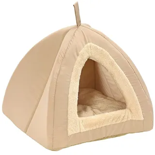 dehner lieblinge Kuschelhöhle Findus, ca. 45 x 45 x 40 cm, Polyester, beige