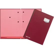 Pagna Unterschriftenmappe de Luxe 24202-01 20Fächer Pappe rot