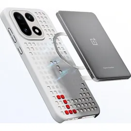 OnePlus 15 5G Hole-Pattern Magnetic Hülle grau