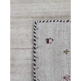 carpetfine Gabbeh Nura Wollteppich 140 x 200 cm Beige