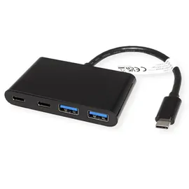 Value USB 3.2 Gen 2 Hub, 4fach (2x A+ 2x C), Typ C Anschlusskabel