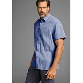 MAN'S WORLD Kurzarmhemd Blau 5XL