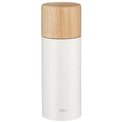 Cilio Salzmühle Pfeffer- oder Salzmühle CALABRIA, (1 Stück), Gewürzmühle Keramikmahlwerk weiß