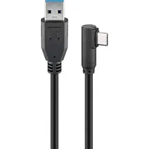 goobay USB-C auf USB-A 2 m Schwarz