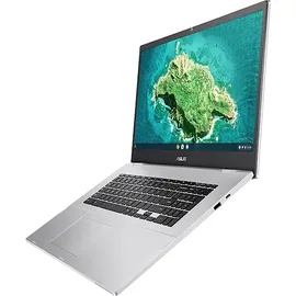 Asus Chromebook CX1700CKA-AU0101, Chromebook, mit 17,3 Zoll Display, Intel® Celeron®,N4500 Prozessor, 8 GB RAM, 128 eMMC, UHD Graphics, Silber, Google Chrome OS