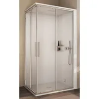 Glass 1989 Komplettdusche Skyfall 120x80cm mit doppelter Schiebetür