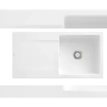 Villeroy & Boch Siluet 60 weiß alpine + Handbetätigung