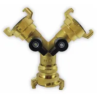 PUTEUS Schnellkupplung Y-Verteilerstück, 3/4", Messing