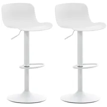 CLP 2er Set Barhocker Almada weiß