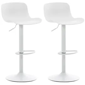 CLP 2er Set Barhocker Almada weiß