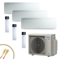 DAIKIN Emura3 Klimaanlage | 3xFTXJ25AW | 3x 2,5kW | 3x 5m Quick Connect