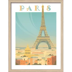Gerahmtes Bild PARIS - bunt