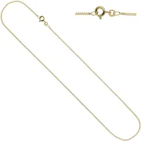 Goldkette JOBO Halsketten Gr. Gelbgold 333, Länge: 38 cm, goldfarben (gelbgold 333) Damen Goldketten Panzerkette 333 Gold 38 cm 1,3 mm