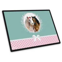 itenga Schreibunterlage 33106457, mehrfarbig, Kunststoff, Pferde,