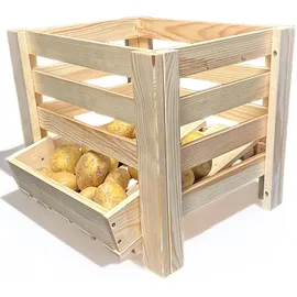 Promadino Kartoffel- & Obsthorde 40 x 36 x 33 cm 1-tlg. beige
