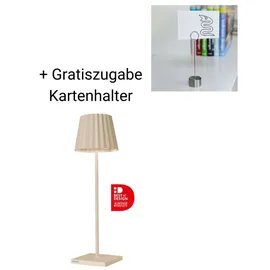 SOMPEX Dekoleuchte Aluminium H38 Akku beige