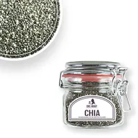 Chia Samen BIO 180g im Premium Drahtbügelgals | EDEL KRAUT - 100% reine Chiasamen Bio frei von jeglichen Zusatzstoffen und Gentechnik - Natur pur - chia seeds